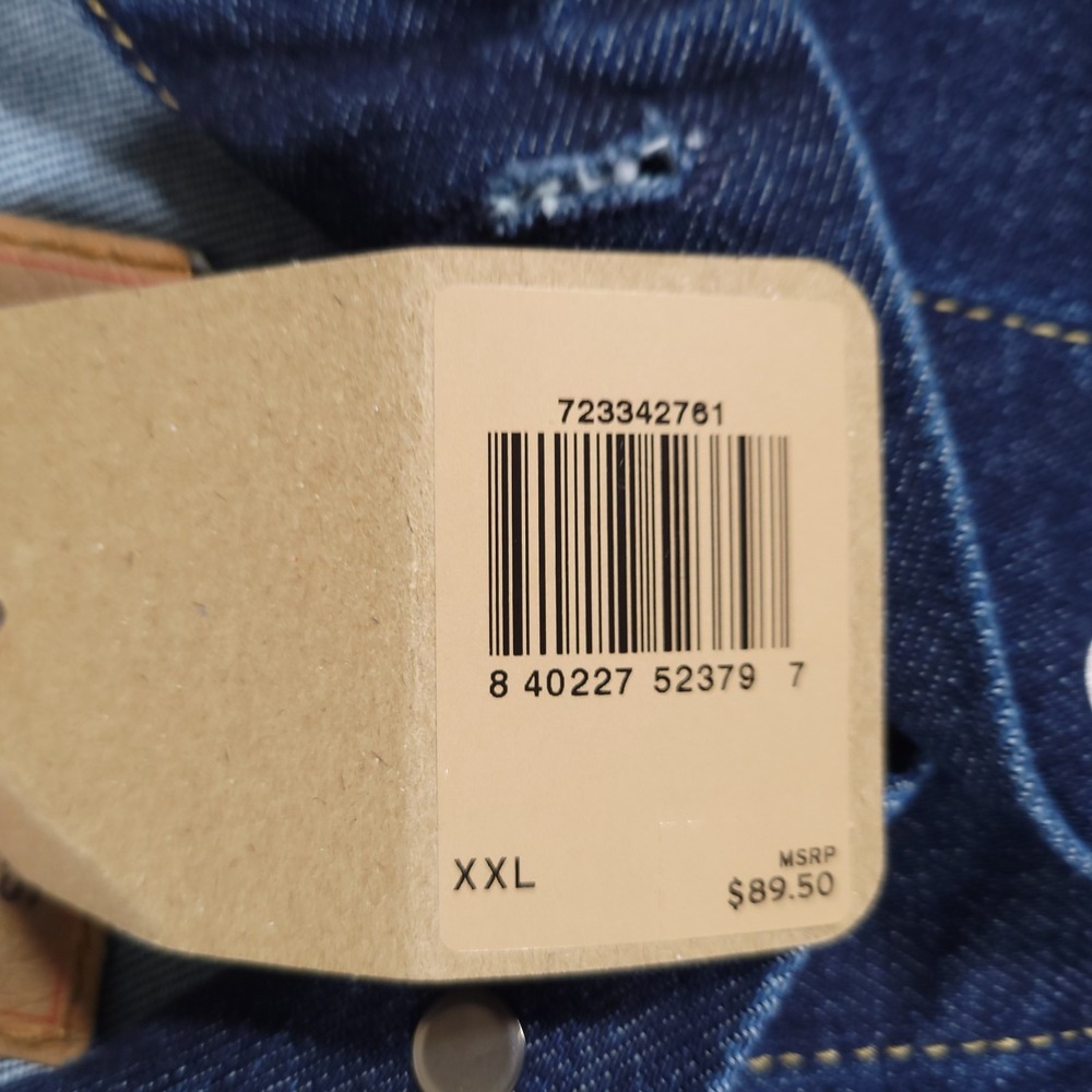 Levi's Denim Trucker Jacket Mens 2XL Standard Fit Indigo Blue MSRP $89.50 - Picture 5 of 12